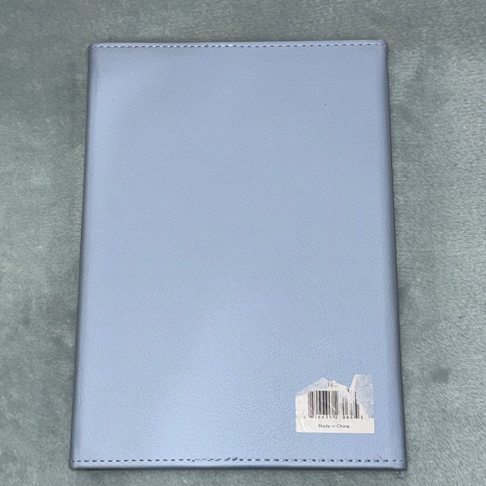 Light Blue with Gold Hearts Notebook - Picture 3 of 14
